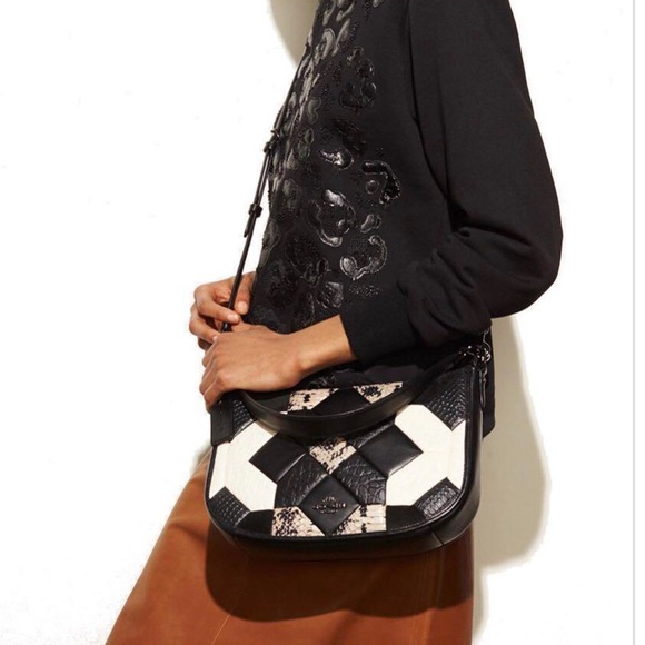 Coach Handbags - COACH Canyon Quilt Chelsea Exotic Embossed Leather Crossbody~Shoulde…